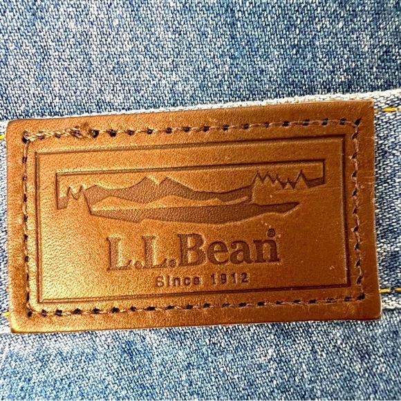 L.L. Bean Denim Jean Shorts Double L Medium Wash High Rise Vintage Size 12R - Picture 4 of 5